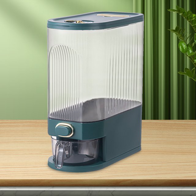 Caja De Almacenamiento Contenedor de granos, tarro, almacenamiento de granos transparentes, organizador de alimentos secos, suministros de cocina Likrtyny Para estrenar