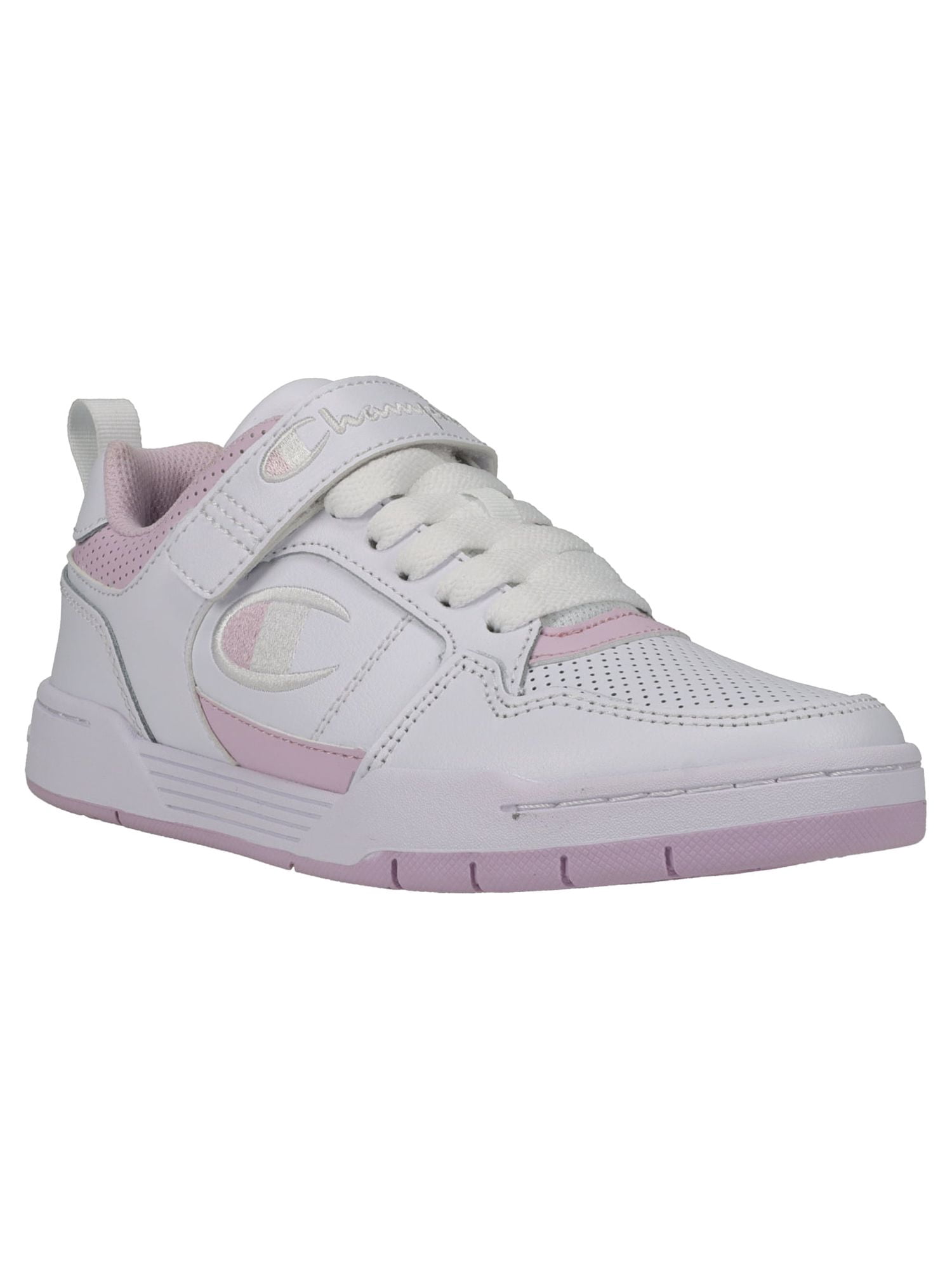 Champion Girls' Shoes Low-Top Medium White, Pink 3.5