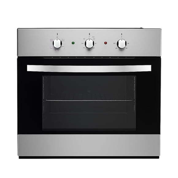 Bluelander Horno Empotrable Gas LP, Puerta de Vidrio Doble, Control de Temporizador Ajustable, Fácil Instalación y Mantenimiento, Horno para Pizza de Gas, Acero Inoxidable, Parilla Metálica
