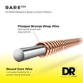 thumbnail image 4 of Cuerdas para bajo acústico DR Strings Phosphor Bronze 45-105, 4 of 8