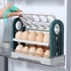 thumbnail image 3 of Soporte para huevos para nevera, organizr de huevos de 3 niveles para refrigerr, encimera, organización de refrigerr que ahorra espacio (blanco), 3 of 3