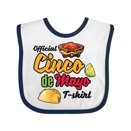 

Inktastic Cinco De Mayo Official Tshirt Funny Pun with Taco Salso and Lime Gift Baby Boy or Baby Girl Bib