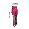 thumbnail image 7 of LQT Hair Clipper, 7-Piece Grooming Kit, LCD Display Men's Hair Clipper, Pink Fashion Style, 7 of 7