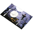 thumbnail image 3 of EREHome Ensemble de 4 Napperons Protecteurs Ciel Bleu Halloween 12x18 Pouces, 3 of 5