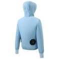thumbnail image 5 of USNSM Men and Women Air Conditioning Clothing UV Protection Clothing Cooling USB Charging Cooling Summer Lightweight Hooded Jacket Blue XXXL, 5 of 5