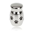 thumbnail image 4 of Mini cineraria cineraria cineraria para / Pet Cremación Memorial Keepsake Memory - Plata Patas Salvador Urna funeraria, 4 of 4