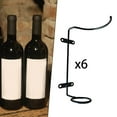 thumbnail image 4 of kurtrusly 6x Iron Wall Mounted Wine Rack Multifunction for Wine Storage Home Bar Right, 4 of 8