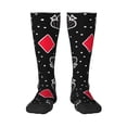 thumbnail image 1 of Gaeub Chaussettes Imprimées Design Cartes Chaussettes Hautes Extensibles pour Hommes Femmes Adolescents, Chaussettes de Softball Soccer pour Randonnée, Sport, 1 of 6