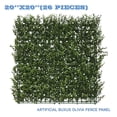 thumbnail image 1 of Sunshades Depot Artificial Buxus-Olivia Fence Panel Green Wall Windscreen Privacy Screen Decorative Ivy Faux Leaves-26Pcs, 1 of 7