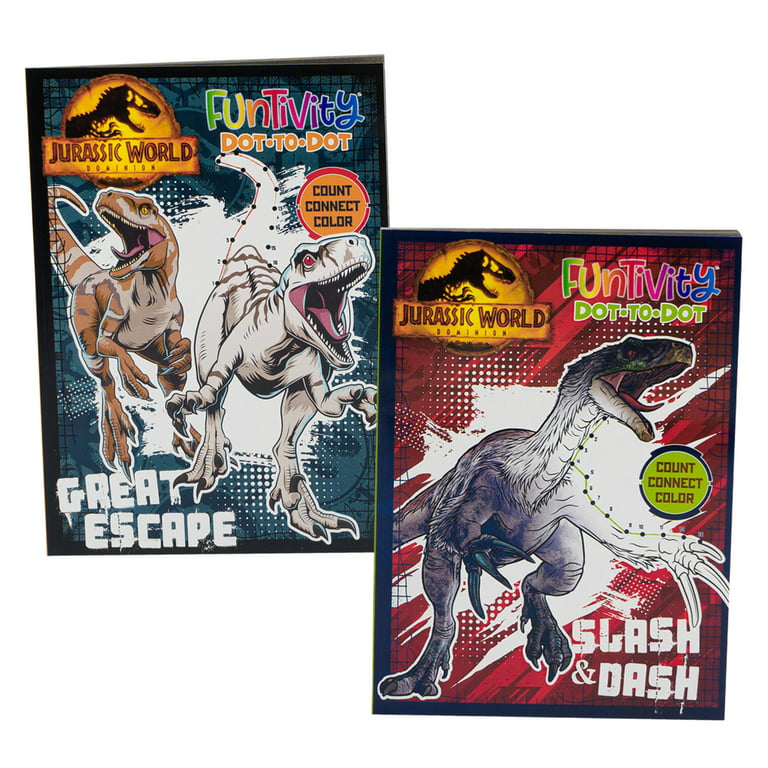 64pg Jurassic World Coloring Book- 2 PCS