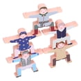 thumbnail image 4 of Peahefy Stacking Balance Block, Firm Sturdy Water‑Based Paint Safe Non-Toxic Balancing Block Toy Eco-Friendly Wooden For Home For Children For Kindergarten, 4 of 8