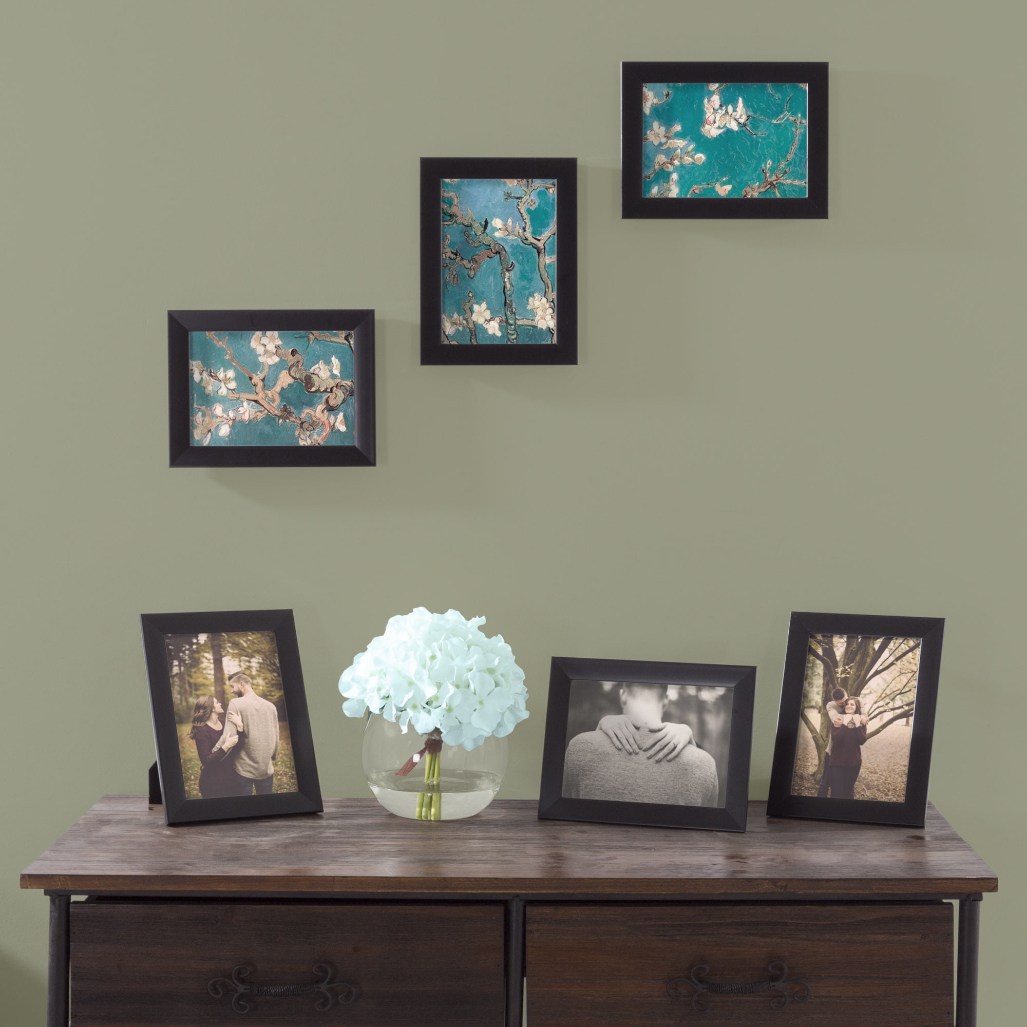 Lavish Home 82-FR57B 5 x 7 in. Picture Frame Pack, Black - Set of 6