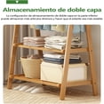 thumbnail image 4 of Perchero, Colgador de ropa con Zapatero, 2 Ganchos, Organizador de Almacenamiento de Ropa para Dormitorio, Lavadero, Entrada, Sala de Estar 118 * 48 * 144.5CM (Claro), 4 of 9