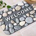 thumbnail image 6 of stone welcome 16x24 Flannel Bath Mat for Bathroom, Anti-Slip Backing Soft Bathroom Rug, Washable Water Absorbent Mat, 6 of 9