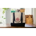 thumbnail image 3 of Trader Joe's by Packable Play Unisex Durable Tote Bag, Cotton Canvas, Reusable Eco Bags, White, 3 of 5