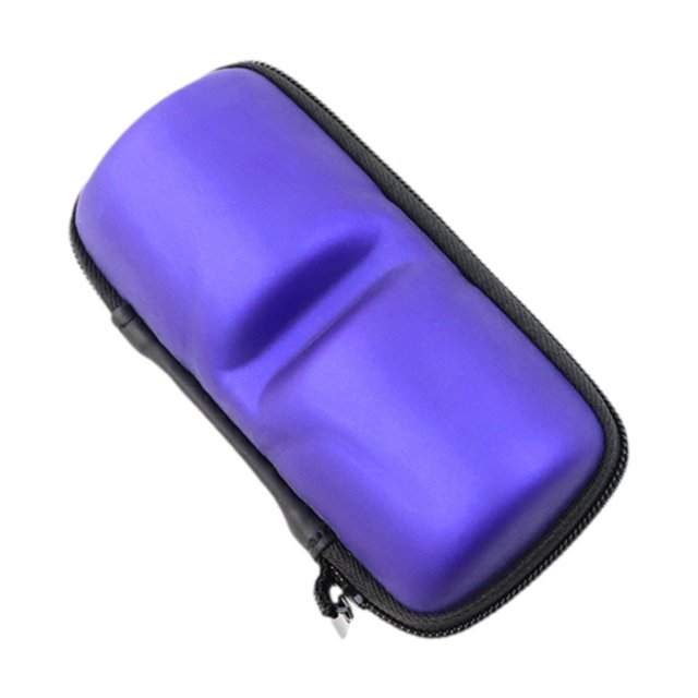Estuche para carrete de pesca, impermeable, grueso, con esponja EVA, protección, bolsa de almacenamiento para carrete de pesca, funda protectora para Azul oscuro