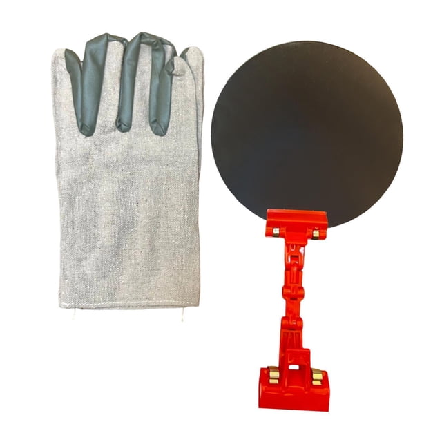 KLKCMS Welding Blackout Panel Portable Eye Protection Versatile Welding Face Shield Round