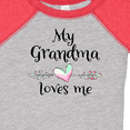 thumbnail image 4 of Inktastic My Grandma Loves Me Heart Grandchild Boys or Girls Baby Bodysuit, 4 of 5