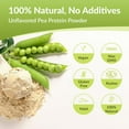 thumbnail image 3 of NAMANNA Pure Pea Protein Powder, 80% Protein Content, Unflavored Vegan Pea Protein Isolate - 1.8lb, 3 of 7