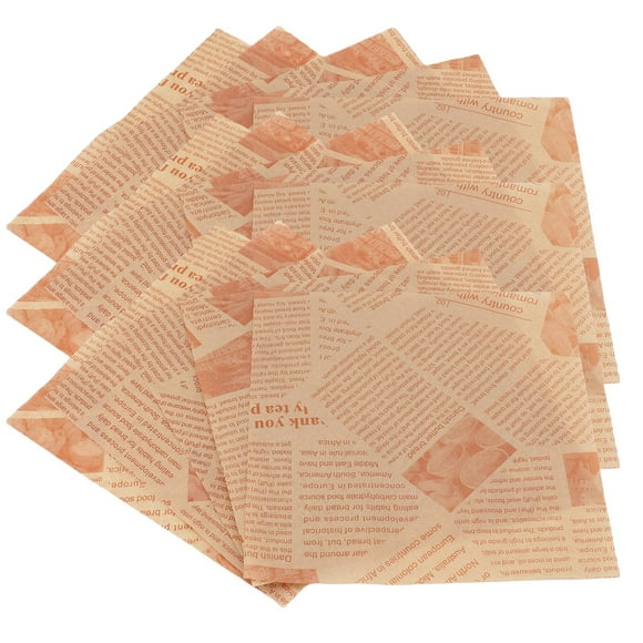 Food Wrapping Paper, Food Basket Liners Grease Proof Sandwiches Wrapping Paper for Frying Baking Foods