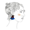 thumbnail image 3 of Wang, Melissa 12x14 Black Modern Framed Museum Art Print Titled - Glance II, 3 of 5