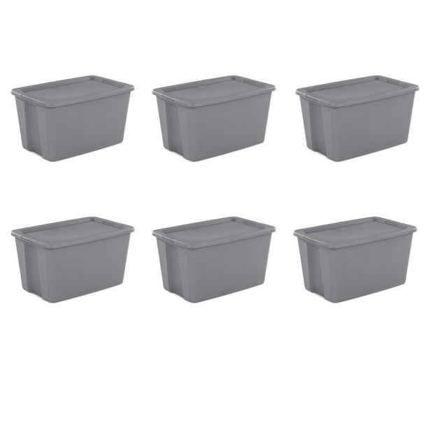 Sterilite 30 Gal Tote Box Elf Green Case Of 6 Walmart Com Walmart Com