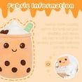 thumbnail image 3 of AIXINI 19.6 inch Stuffed Bubble Tea Plush Coffee Pillow Cartoon Cylindrical Milk Boba Tea Cup Pillow, Super Soft Kawaii Hugging Cushion Realistic Plush Food, 3 of 18