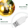 thumbnail image 2 of FELTECHELECTR 1Pc LED String Light Green Light Strands for Outdoor Proposal Wedding, 2 of 5