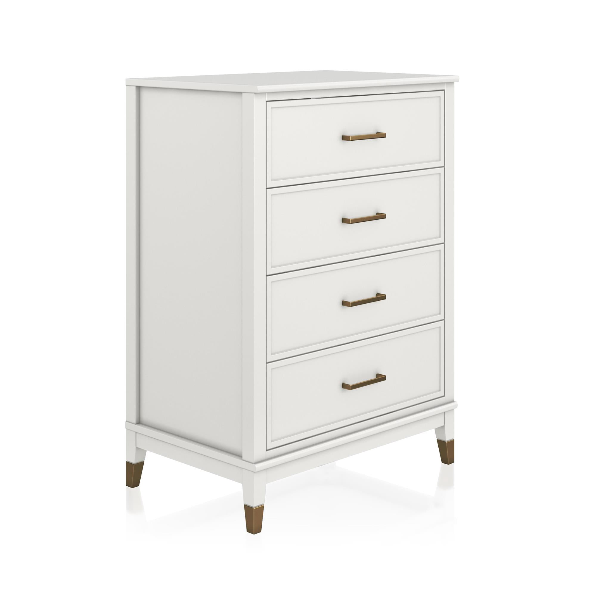 CosmoLiving by Cosmopolitan Westerleigh 4-Drawer Dresser, White