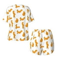 thumbnail image 5 of Lsque Cartoon Squirrel Women's Short-Sleeved Pajama Set - 2 Piece Soft and Lightweight Sleepwear Set-3X-Large, 5 of 9