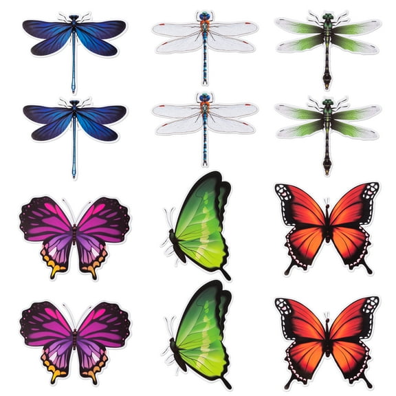 Laffact Decorative Butterfly Magnets, 12 Count