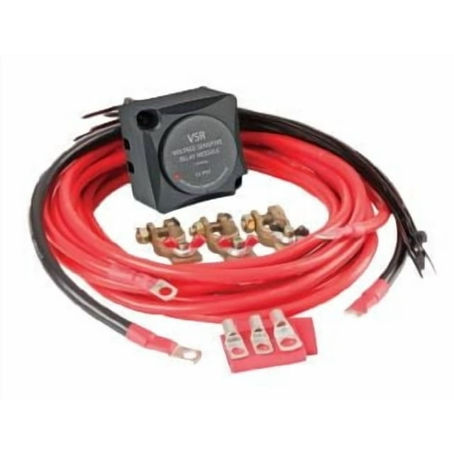 Sierra Marine Battery Voltage Sensing Relay BS11050 Marine Series; 12 Volts; 125 Amps Continuous/140 Amps Intermittent; Surface/Rear/Panel Mount; With Cable Kit