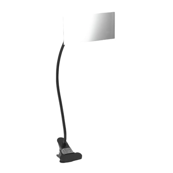 Espejo De Seguridad Con Abrazadera, Marco Negro, Espejo De Cubículo Convexo Flexible Y Resistente, Rectangular, Fácil De Instalar Para Seguridad Personal