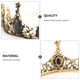 thumbnail image 2 of Corona barroca negra con cristales y diamantes de imitación para la cabeza, tiara de aleación, accesorios para fotos de boda para novia y mujer., 2 of 5