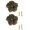 Aged Color-2PCS, variant on Brasses Plum Branch Cabinet Knob Antique Small Handle for New Chinese Styles Furniture Hardware Easy Installation