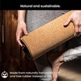 thumbnail image 5 of Non-Slip Extra-Thick Cork Yoga Mat with Alignment Lines — Classic Color, 72" x 24" x 0.17", 5 of 7