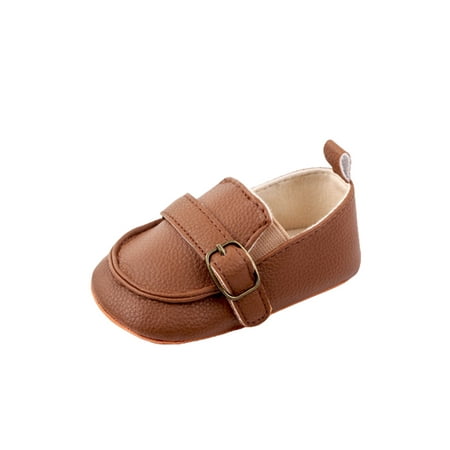 

Bellella Baby Moccasin Soft Sole Flats First Walkers Loafers Wide Toe Casual Sneaker Indoor Daily Walking Shoe Brown 0-6 months
