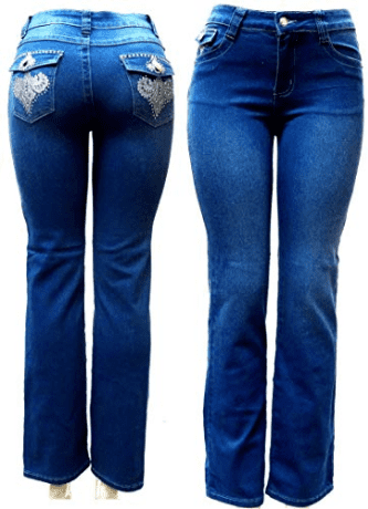 stretch bootcut jeans womens