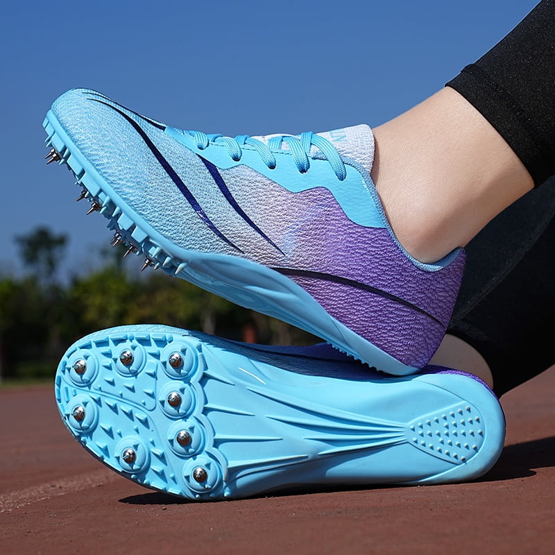 Men Women Kids Track and Field Shoes Professional 8 Spikes Running Racing Sneakers Breathable Lightweight Sprinting Shoes