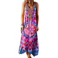 thumbnail image 1 of Gvmfive Women Boho Floral Maxi Dress Summer Party Beach Sleeveless Dress, 1 of 2