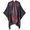 Black, variant on Women Warm Shawl Wraps Double Side Poncho Front Open Cape Blanket Long Large Winter Sweater Scarf