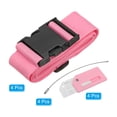 thumbnail image 3 of Unique Bargains Luggage Strap with Luggage Tag and Loop 78'x2', 4 Set Adjustable Suitcase Belt, Pink, 3 of 7