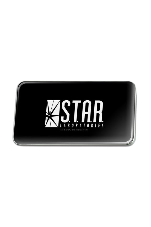 The Flash TV Series STAR Labs Logo Metal Rectangle Lapel Hat Pin Tie Tack Pinback