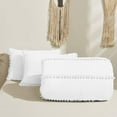 thumbnail image 6 of D.N.G. BEDDINGS 1 Piece Boho Chic Pom Pom Comforter, All Season Down Alternative Bedding Comforter - (Twin/Twin XL Size, White) 800 Thread Count, Egyptian Cotton., 6 of 6