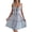 Light Blue, variant on Womens Frill Ditsy Floral Spaghetti Strap Mini Dress with Tie Front and Sheer Details Fifty% Polyester Fabric Today