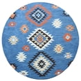 thumbnail image 3 of Rugsotic Carpets Hand Tufted Wool Eco-Friendly Area Rugs - 8'x8', Round, Light Blue, Modern Contemporary Design, High Pile Handmade Anti Skid Rugs for Living Room, Bed Room (K00S07), 3 of 5