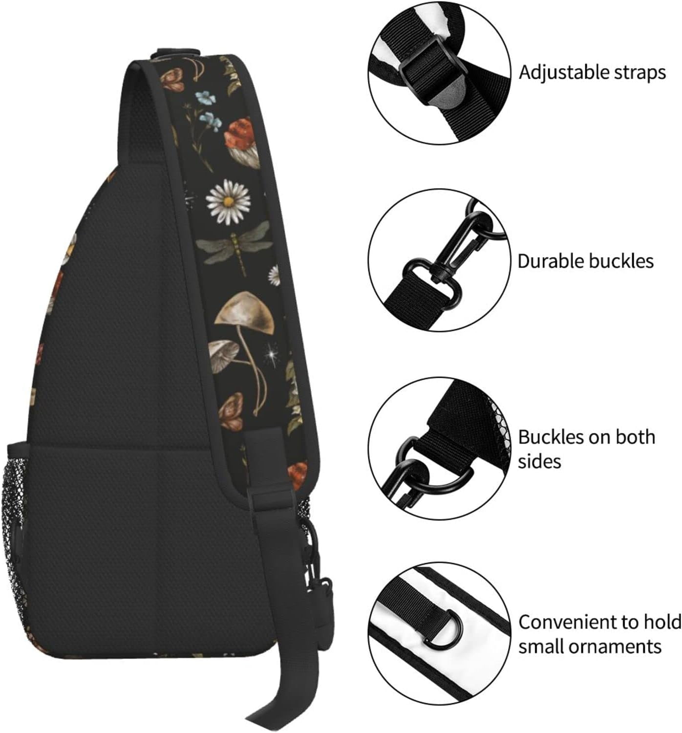 Sling Bag Baseball Vintage Sport Hiking Daypack Crossbody Shoulder Backpack Travel Chest Pack for Men Women