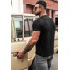 thumbnail image 1 of ABPHQTO Camiseta ROUTE 66 Graphic Hombre Negra, 1 of 5