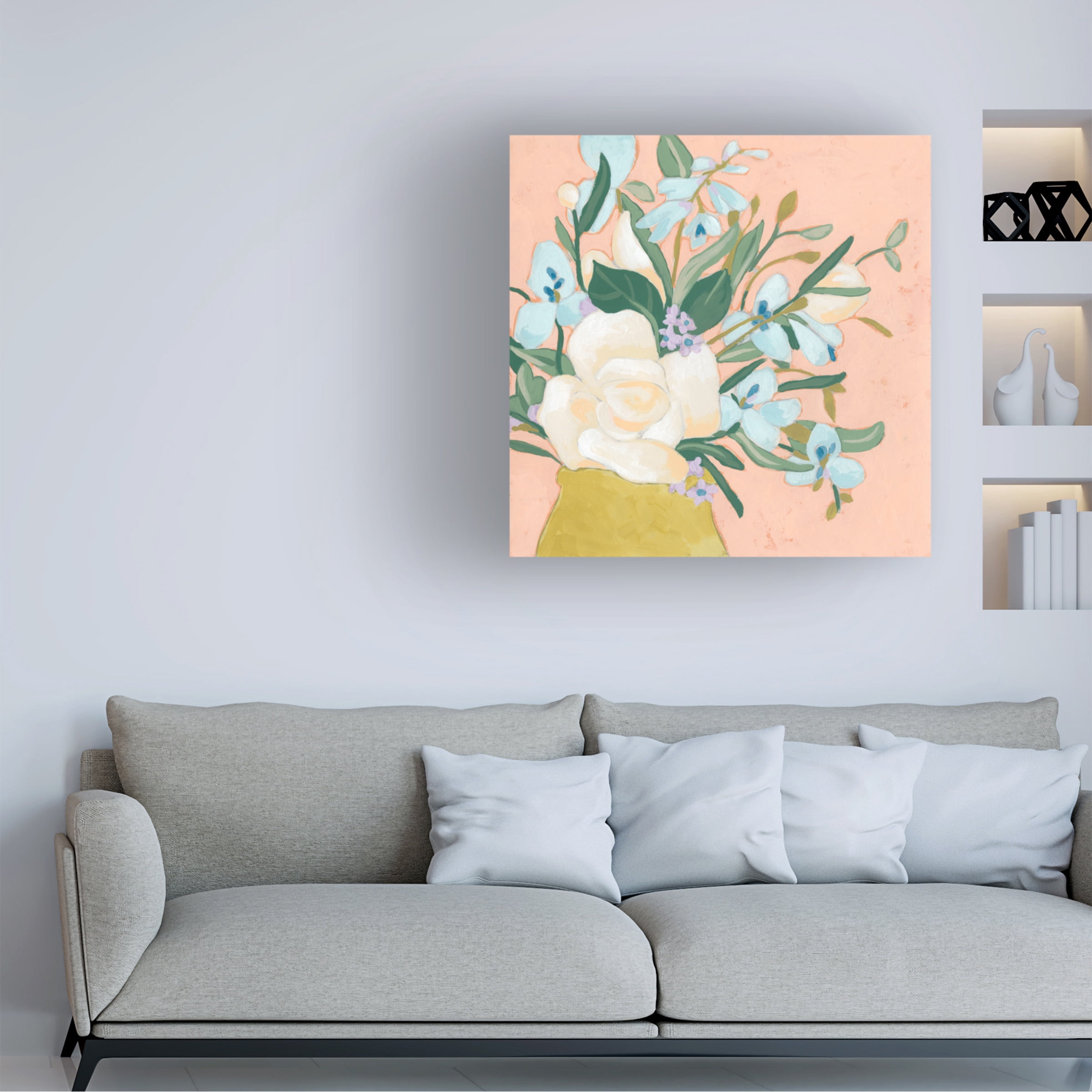 June Erica Vess 'Floral Allure I' Canvas Art