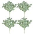 thumbnail image 1 of 4 piezas hojas artificiales decoración de hojas de simulación decoración de plantas verdes artificiales, 1 of 5